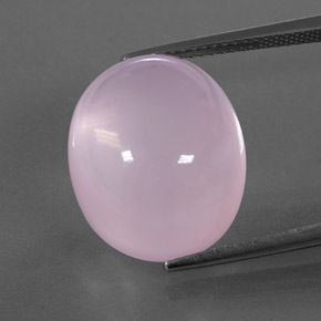 Quarzo rosa naturale rosa da 18,91 ct, trasparente, trasparente/traslucido