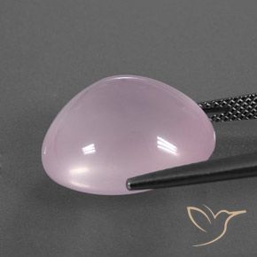 Quarzo rosa Rosa chiaro naturale da 17.79 ct, Ovale, Trasparente/Traslucido