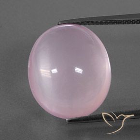 Quarzo rosa naturale rosa da 18,22 ct, trasparente, trasparente/traslucido
