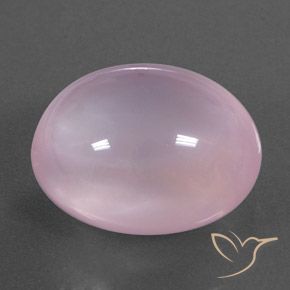 Quarzo rosa Rosa chiaro naturale da 22.43 ct, Ovale, Trasparente/Traslucido