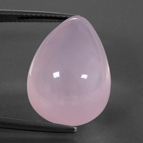Quarzo rosa Rosa gomma da masticare naturale da 27.39 ct, Trasparente, Trasparente/Traslucido