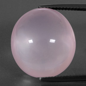 Quarzo rosa naturale rosa da 24,65 ct, trasparente, trasparente/traslucido
