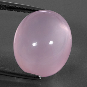 Quarzo rosa naturale rosa da 17,91 ct, trasparente, trasparente/traslucido