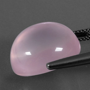 Quarzo rosa naturale rosa da 17,91 ct, trasparente, trasparente/traslucido