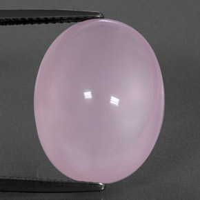 Quarzo rosa naturale rosa da 17,74 ct, trasparente, trasparente/traslucido