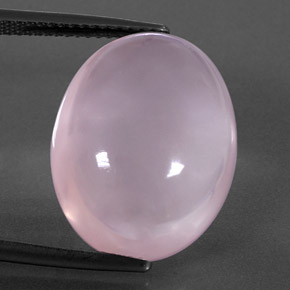 Quarzo rosa naturale rosa da 17,50 ct, trasparente, trasparente/traslucido