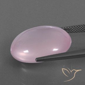 Quarzo rosa Rosa chiaro naturale da 22.00 ct, Ovale, Trasparente/Traslucido