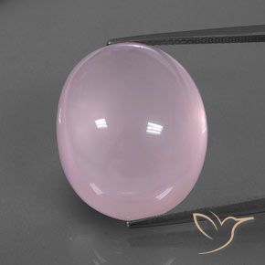 39.08ct Naturale Rosa chiaro Quarzo rosa, Ovale, Trasparente/Traslucido