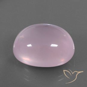 Quarzo rosa Rosa chiaro naturale da 39.08 ct, Ovale, Trasparente/Traslucido