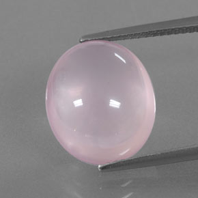Quarzo rosa naturale rosa da 9,04 ct, trasparente, trasparente/traslucido