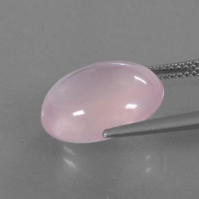 Quarzo rosa naturale rosa da 9,04 ct, trasparente, trasparente/traslucido