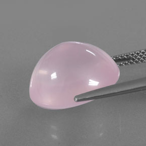 Quarzo rosa naturale rosa da 10,30 ct, trasparente, trasparente/traslucido