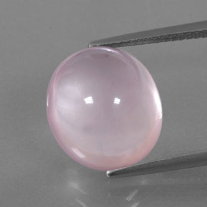 Quarzo rosa naturale rosa da 10,04 ct, trasparente, trasparente/traslucido