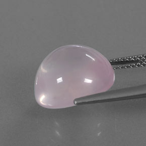 Quarzo rosa naturale rosa da 8,47 ct, trasparente, trasparente/traslucido