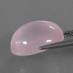 Quarzo rosa Rosa gomma da masticare naturale da 15.04 ct, Trasparente, Trasparente/Traslucido