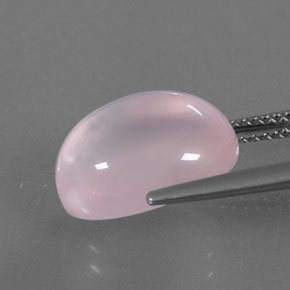 Quarzo rosa naturale rosa da 6,75 ct, trasparente, trasparente/traslucido