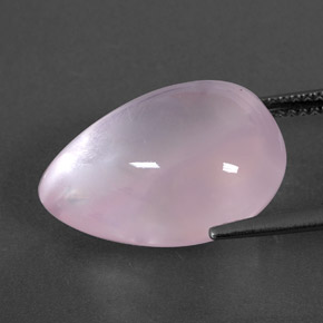 Quarzo rosa naturale rosa da 14,17 ct, trasparente, trasparente/traslucido