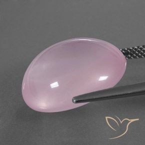 Quarzo rosa Rosa rosa naturale da 15.30 ct, Ovale, Trasparente/Traslucido