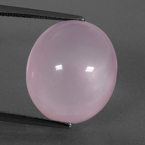 Quarzo rosa naturale rosa da 11,79 ct, trasparente, trasparente/traslucido