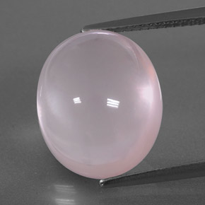 Quarzo rosa naturale rosa da 12,53 ct, trasparente, trasparente/traslucido