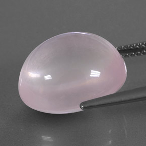 Quarzo rosa naturale rosa da 12,53 ct, trasparente, trasparente/traslucido