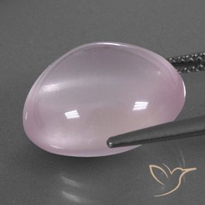 Quarzo rosa Rosa gomma da masticare naturale da 13.93 ct, Trasparente, Trasparente/Traslucido