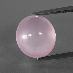 Quarzo rosa naturale rosa da 6,24 ct, trasparente, trasparente/traslucido