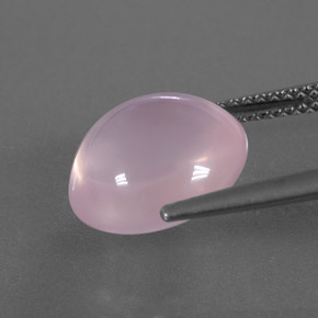 Quarzo rosa naturale rosa da 6,24 ct, trasparente, trasparente/traslucido