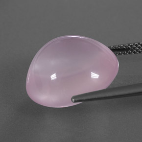 Quarzo rosa naturale rosa da 14,13 ct, trasparente, trasparente/traslucido