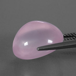 Quarzo rosa naturale rosa da 11,23 ct, trasparente, trasparente/traslucido