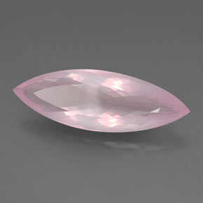 Quarzo rosa Rosa naturale da 26.62 ct, Taglio marquise, Trasparente