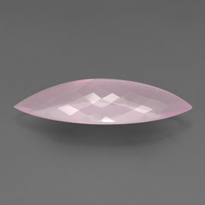 Quarzo rosa Rosa naturale da 26.62 ct, Taglio marquise, Trasparente
