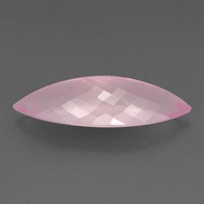 Quarzo rosa naturale rosa da 25,46 ct, marchesa, trasparente