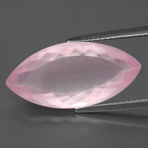 Quarzo rosa naturale rosa da 8,05 ct, marchesa, trasparente