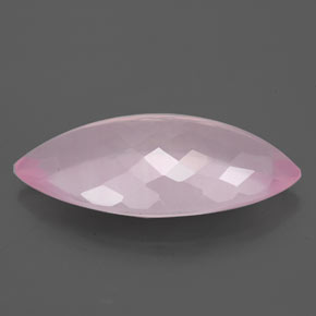 Quarzo rosa naturale rosa da 8,05 ct, marchesa, trasparente