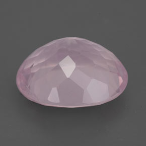 Quarzo rosa naturale rosa da 5,36 ct, taglio ovale, trasparente