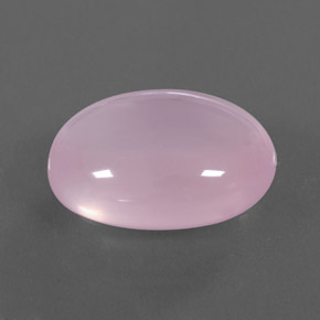 Quarzo rosa naturale rosa da 31,73 ct, taglio ovale, trasparente