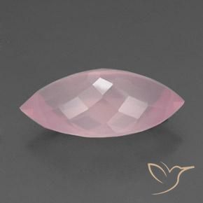 Quarzo rosa Rosa medio rosa naturale da 23.77 ct, Taglio marquise, Trasparente