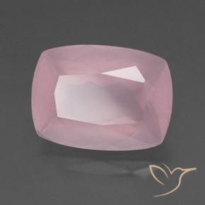 Quarzo rosa Rosa rosa naturale da 34.92 ct, Cuscino, Trasparente