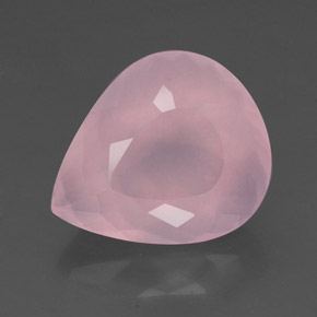 Quarzo rosa Rosa naturale da 25.12 ct, Forma a pera, Trasparente