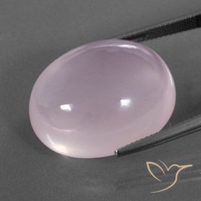 Quarzo rosa Rosa gomma da masticare naturale da 43.12 ct, Taglio ovale, Trasparente