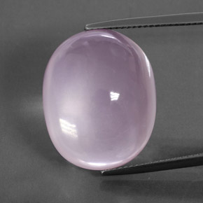 Quarzo rosa naturale rosa da 30,20 ct, taglio ovale, trasparente