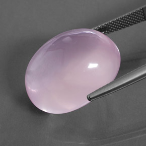 Quarzo rosa naturale rosa da 30,20 ct, taglio ovale, trasparente