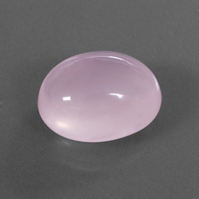 Quarzo rosa naturale rosa da 20,95 ct, taglio ovale, trasparente