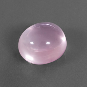Quarzo rosa naturale rosa da 21,05 ct, taglio ovale, trasparente