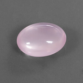 Quarzo rosa naturale rosa da 13,78 ct, taglio ovale, trasparente