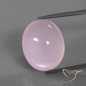16.64ct Naturale Rosa gomma da masticare Quarzo rosa, Ovale, Trasparente