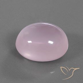 Quarzo rosa naturale rosa da 23,48 ct, taglio ovale, trasparente