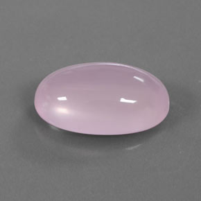 Quarzo rosa naturale rosa da 15,46 ct, taglio ovale, trasparente
