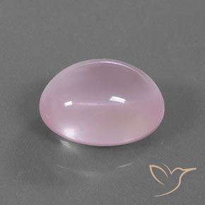 Quarzo rosa Rosa medio naturale da 18.44 ct, Ovale, Trasparente